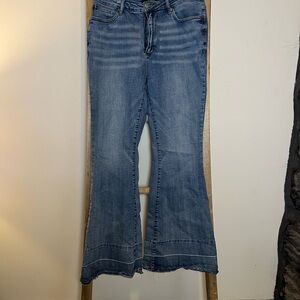 Judy Blue Flare Wide Leg Jeans in Classic Blue